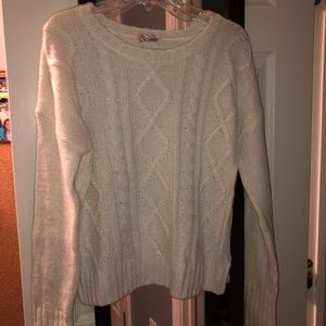 White Crewneck “So Heritage” Sweater